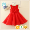 Venda quente crianças tule vestido da menina de flor vestido da menina indiana fancy photo maxi vermelho vestido para as crianças